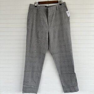 GAP Slim ankle high rise pants womens size 16 Tall Nwt plaid Belt Loops Casual